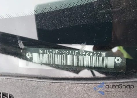 2001 Pontiac Grand Prix Gt z USA, uszkodzony, nr VIN 1G2WP52K11F196857